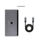 Nanocable Switch Conmutador KVM 2x USB-C a 3xUSB-A+2xPD+HDMI+DP+Audio
