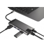 NATEC Fowler Plus USB Tipo C 1000 Mbit/s Negro, Gris