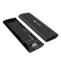 NATEC NKZ-2286 caja para disco duro externo Caja externa para unidad de estado sólido (SSD) Negro M.2