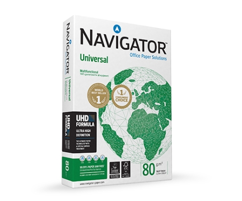 Navigator Universal papel para impresora de inyección de tinta A4 (210x297 mm) 500 hojas Blanco