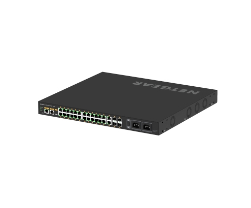 Netgear Gestionado Gigabit Ethernet (10/100/1000) EnergÍ­a sobre (PoE) 1U Negro