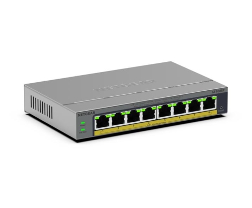 NETGEAR GS108EP Gestionado L2/L3 Gigabit Ethernet (10/100/1000) Gris