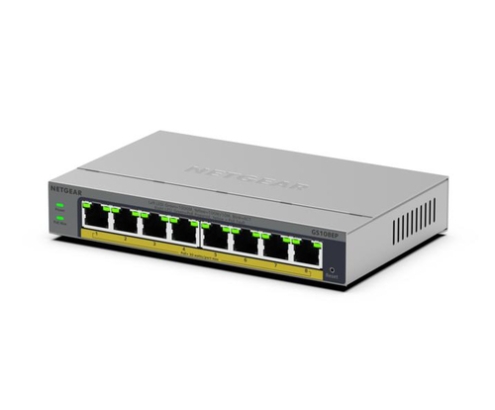 NETGEAR GS108EP Gestionado L2/L3 Gigabit Ethernet (10/100/1000) Gris