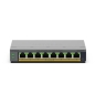 NETGEAR GS108EPP No administrado Gigabit Ethernet (10/100/1000) Energía sobre Ethernet (PoE) Montaje en pared/escritorio Gris
