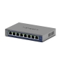 NETGEAR GS108Ev4 No administrado L2/L3 Gigabit Ethernet (10/100/1000) Gris