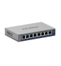 NETGEAR GS108Ev4 No administrado L2/L3 Gigabit Ethernet (10/100/1000) Gris