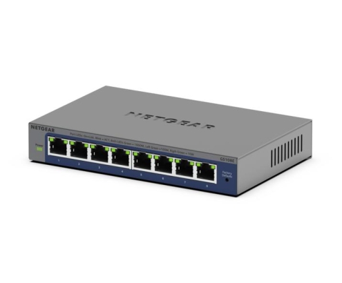 NETGEAR GS108Ev4 No administrado L2/L3 Gigabit Ethernet (10/100/1000) Gris