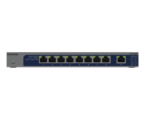 NETGEAR GS108MX-100EUS switch No administrado L2 Gigabit Ethernet (10/100/1000) Montaje en pared/escritorio