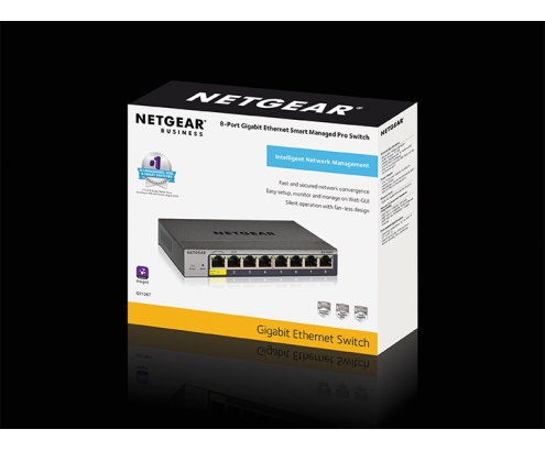 Netgear GS108Tv3 Gestionado L2 Gigabit Ethernet (10/100/1000) Gris