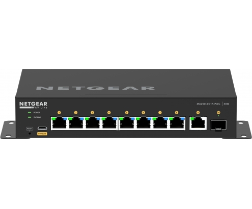 NETGEAR GSM4210PD-100EUS switch Gestionado L2/L3 Gigabit Ethernet (10/100/1000) EnergÍ­a sobre Ethernet (PoE) Negro