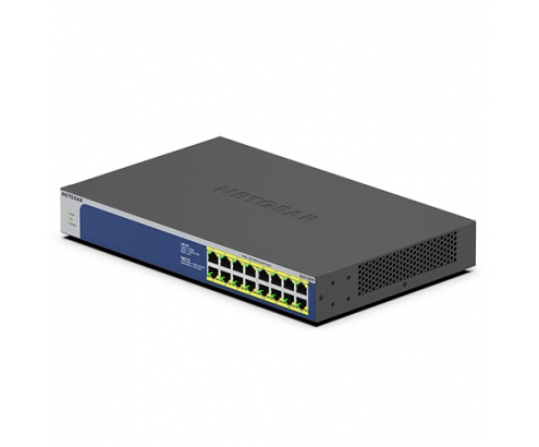 Netgear No administrado Gigabit Ethernet (10/100/1000) EnergÍ­a sobre Ethernet (PoE) Azul, Gris