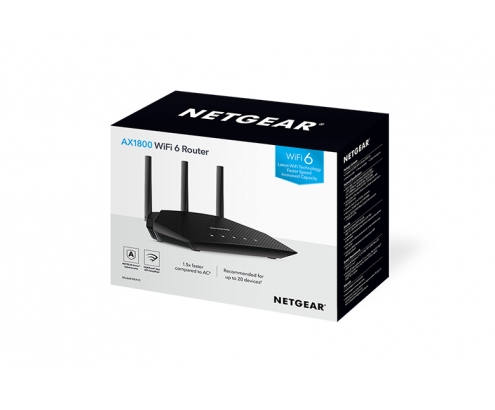 Netgear RAX10 router inalámbrico Gigabit Ethernet Doble banda (2,4 GHz / 5 GHz) Negro