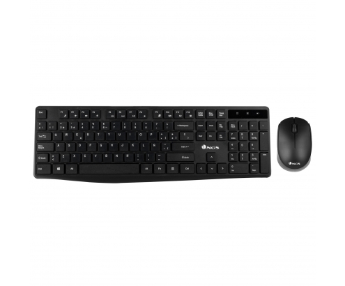 NGS  ALLUREKIT teclado + raton inalambrico 2.4ghz 1200dpi optico negro