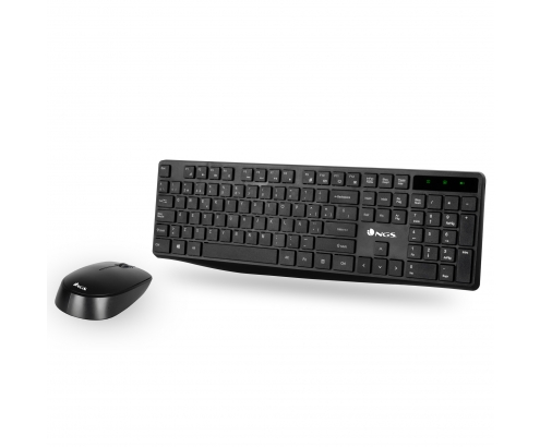 NGS  ALLUREKIT teclado + raton inalambrico 2.4ghz 1200dpi optico negro