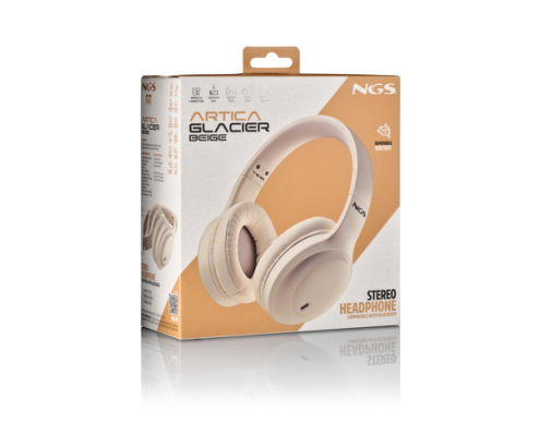 NGS ARTICA GLACIER BEIGE Auriculares Inalámbrico y alámbrico Diadema Llamadas/Música/Deporte/Uso diario Bluetooth