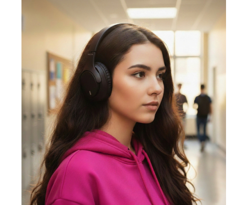 NGS ARTICA GLACIER BLACK Auriculares Inalámbrico y alámbrico Diadema Llamadas/Música/Deporte/Uso diario Bluetooth Negro