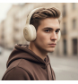 NGS Artica Tempest Beige Auriculares Inalámbrico y alámbrico Diadema Llamadas/Música USB Tipo C Bluetooth