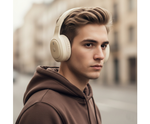 NGS Artica Tempest Beige Auriculares Inalámbrico y alámbrico Diadema Llamadas/Música USB Tipo C Bluetooth