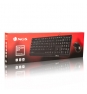 NGS Cocoa Kit, QWERTY, PT teclado Ratón incluido USB Portugués Negro