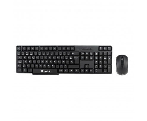 NGS EUPHORIA KIT teclado Ratón incluido RF inalámbrico QWERTY Inglés Negro