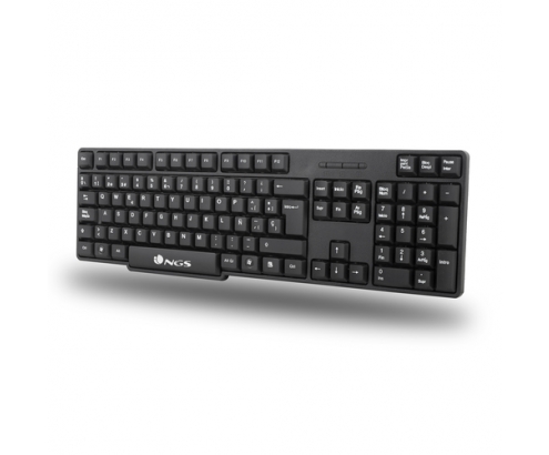 NGS EUPHORIA KIT teclado Ratón incluido RF inalámbrico QWERTY Inglés Negro
