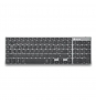 NGS FORTUNE-BT, QWERTY, PT teclado Bluetooth Portugués Negro, Plata