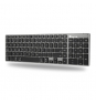 NGS FORTUNE-BT, QWERTY, PT teclado Bluetooth Portugués Negro, Plata
