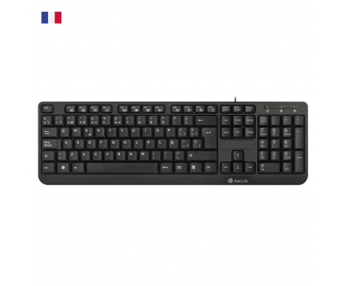 NGS FunkyV3, AZERTY, FR teclado USB Francés Negro