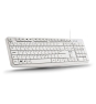 NGS HERITAGE teclado Universal USB QWERTY Español Blanco