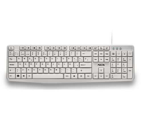 NGS HERITAGE teclado Universal USB QWERTY Español Blanco
