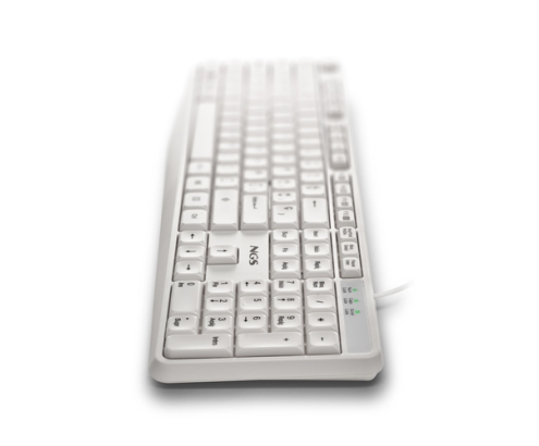 NGS HERITAGE teclado Universal USB QWERTY Español Blanco