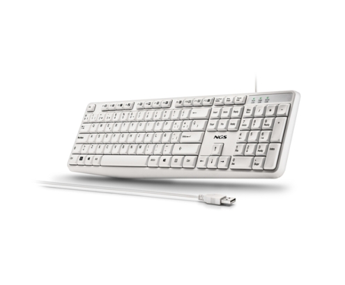 NGS HERITAGE teclado Universal USB QWERTY Español Blanco