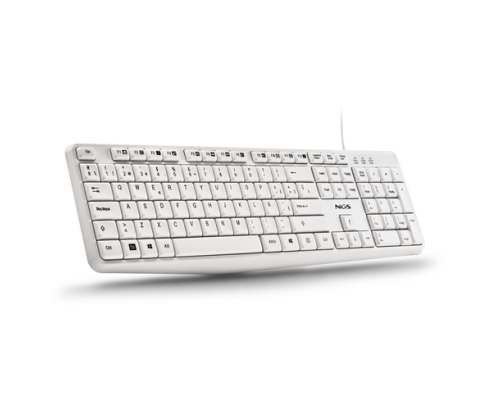 NGS HERITAGE teclado Universal USB QWERTY Español Blanco