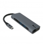 NGS HUB USB 2.0 Type-C 480 Mbit/s Negro, Gris