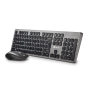 NGS IDOL KIT teclado Ratón incluido RF inalámbrico QWERTY Negro, Plata