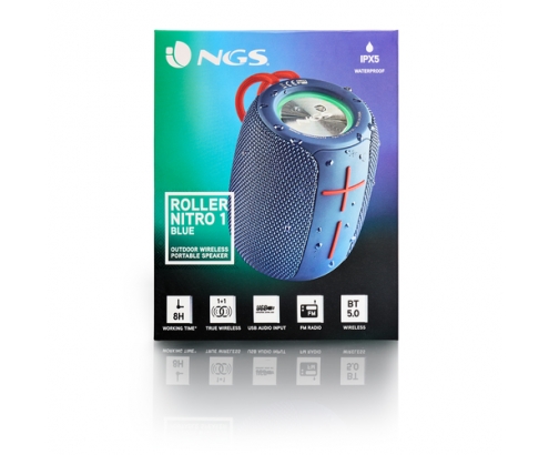 NGS Roller Nitro 1 Altavoz portátil estéreo Azul 10 W