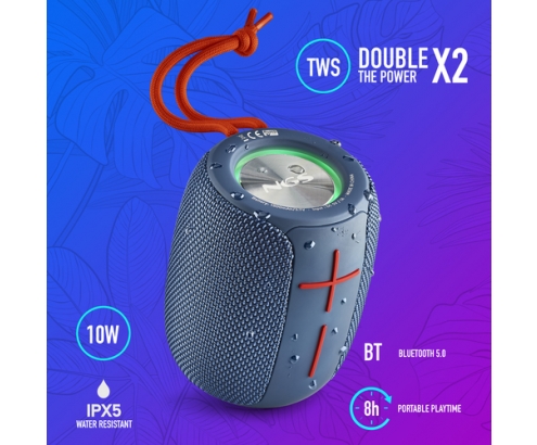 NGS Roller Nitro 1 Altavoz portátil estéreo Azul 10 W