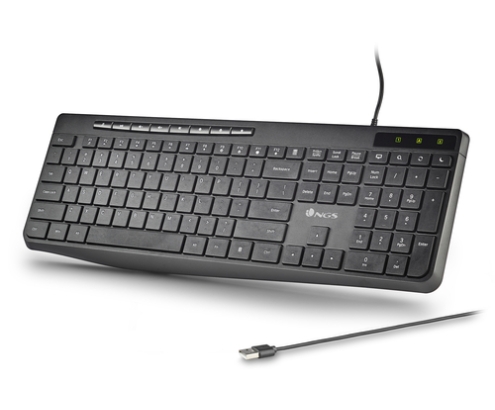 NGS SPECTRA (QUERTY, ES) teclado Hogar / Oficina USB QWERTY Español Negro