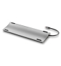 NGS WONDER DOCK 12 Alámbrico USB 3.2 Gen 1 (3.1 Gen 1) Type-C Plata