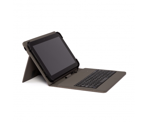 Nilox Funda tablet teclado USB 10.5P universal poliester Marron 