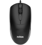 Nilox MOUSB1011 ratón Oficina USB tipo A Óptico 1200 DPI