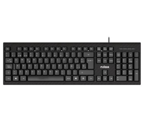 Nilox NXKME0011 teclado Ratón incluido Oficina USB Español Negro