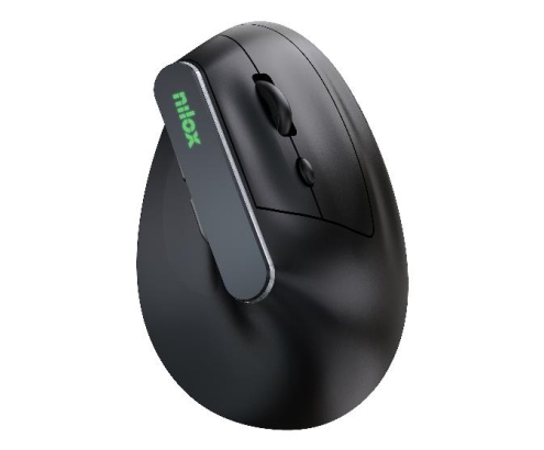 Nilox NXMOEVR01B ratón Hogar USB Tipo C Óptico 1600 DPI
