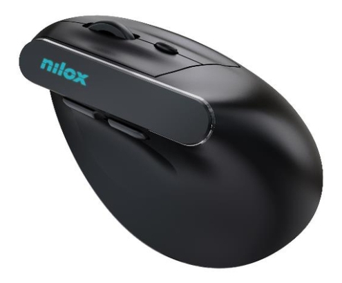 Nilox NXMOEVR01B ratón Hogar USB Tipo C Óptico 1600 DPI