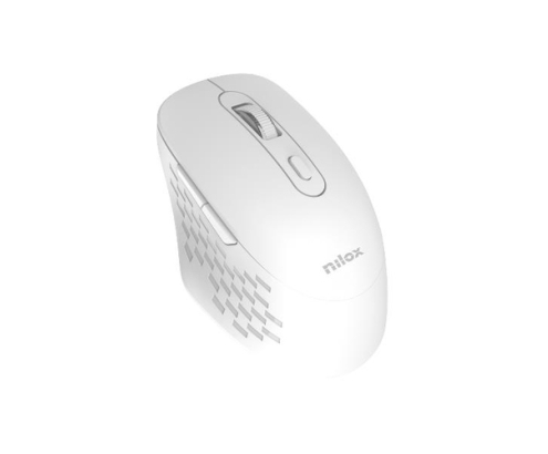 Nilox RATON DUAL WIRELESS 1600 DPI BLANCO ratón Oficina Bluetooth + USB Type-A Óptico