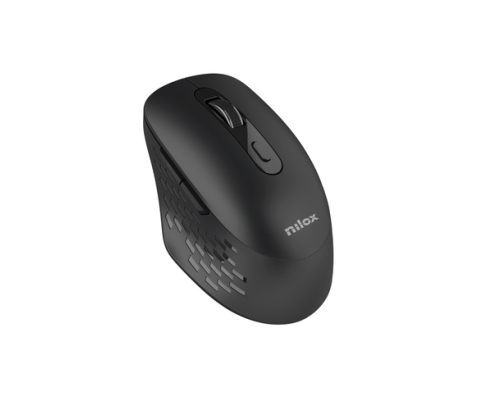 Nilox RATON DUAL WIRELESS 1600 DPI NEGRO ratón Oficina Bluetooth + USB Type-A Óptico