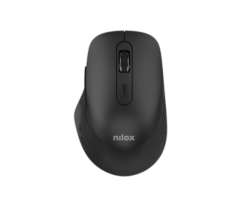 Nilox RATON DUAL WIRELESS 1600 DPI NEGRO ratón Oficina Bluetooth + USB Type-A Óptico