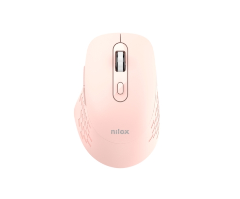 Nilox RATON DUAL WIRELESS 1600 DPI ROSA ratón Oficina Bluetooth + USB Type-A Óptico