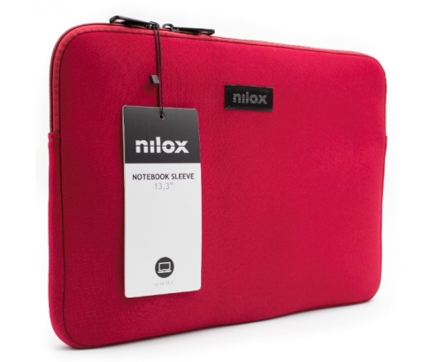 Nilox sleeve Funda para portatil 13.3P neopreno Rojo 