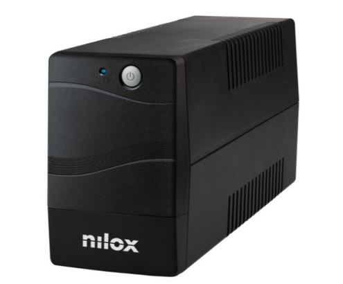 Nilox UPS PREMIUM LINE INT. LÍ­nea interactiva 600 VA 0,6 kVA 420 W Negro